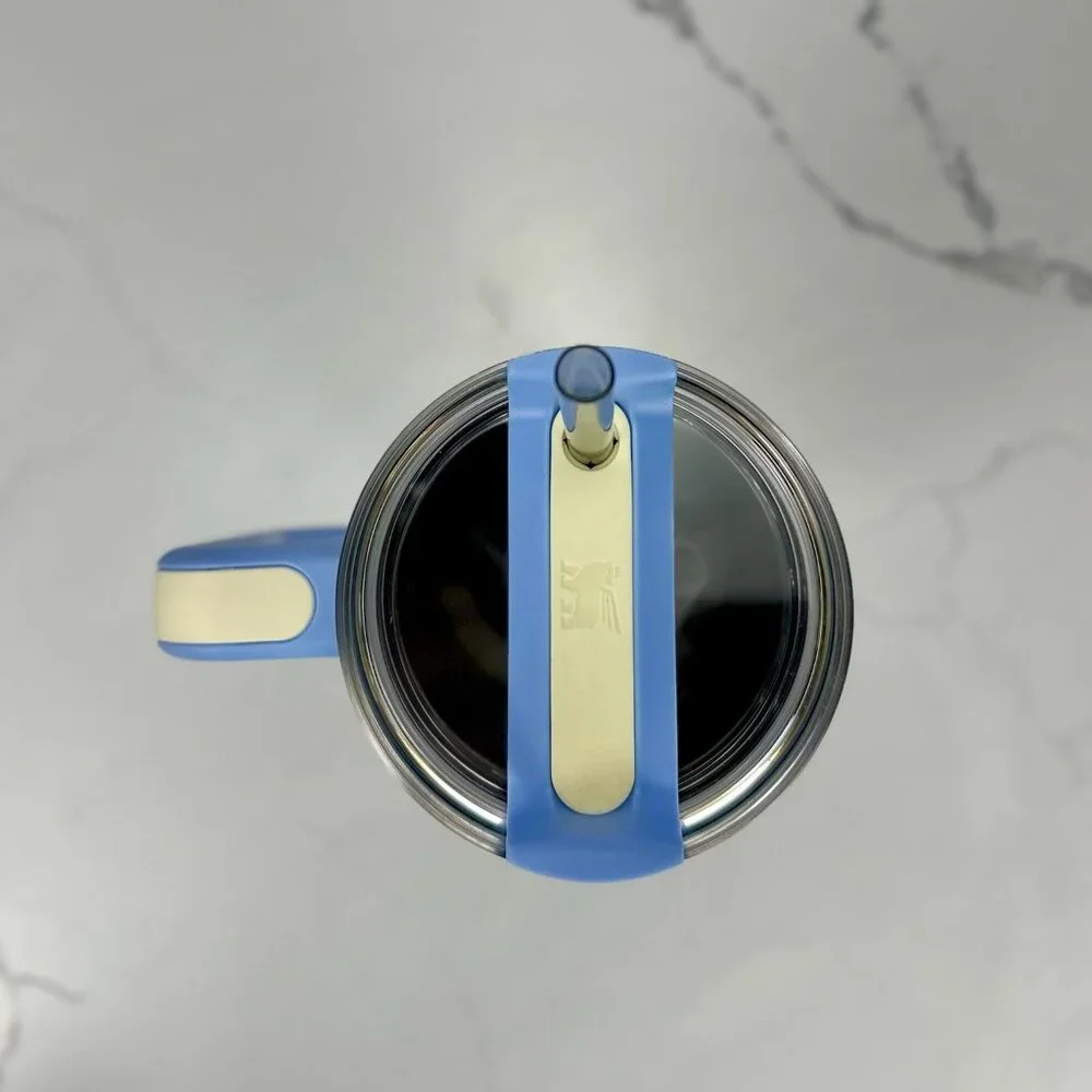 Stanley Oasis Collection 40oz Flowstate Tumbler Cornflower Cabana Gloss Stripes - Picture 3 of 4